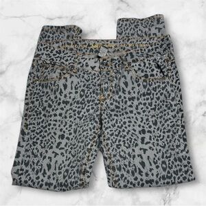 Dollhouse Gray Leopard anima cheetah Print skinny Jeans size 11